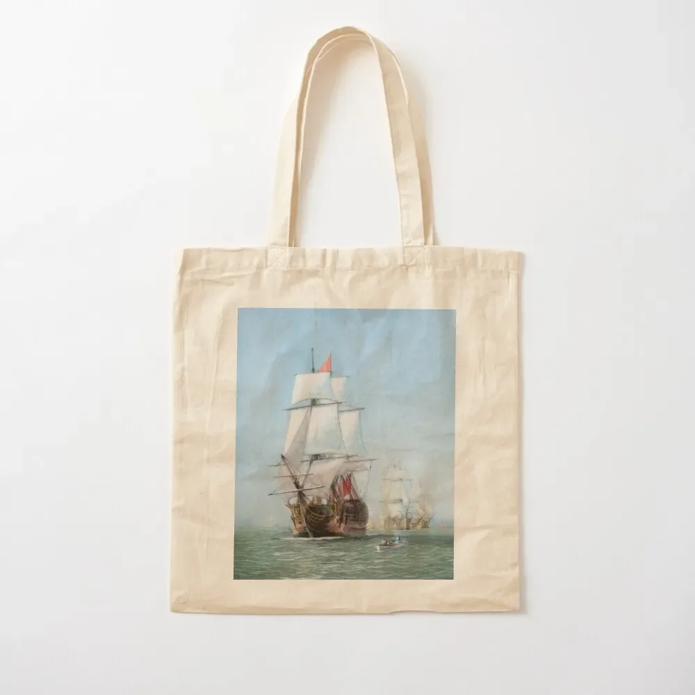 

First Journey Of The HMS Victory Tote Bag custom bags shopper bags for women tote bag university Women's beach bags Tote Bag