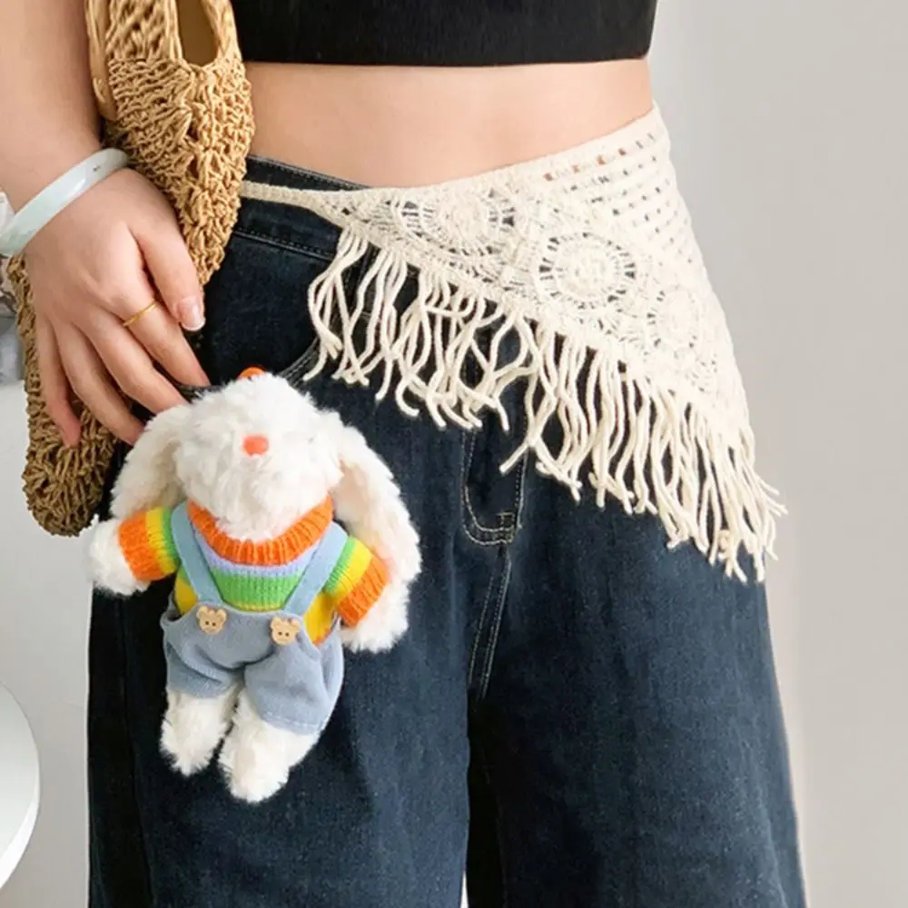 All-Match Bohemian Turban ถักสามเหลี่ยม Headscarf ผ้าคลุมไหล่ที่มีสีสันผ้ากันเปื้อน Wrap Cummerbund ผ้าพันคอสไตล์ชาติพันธุ์เอวหญิง