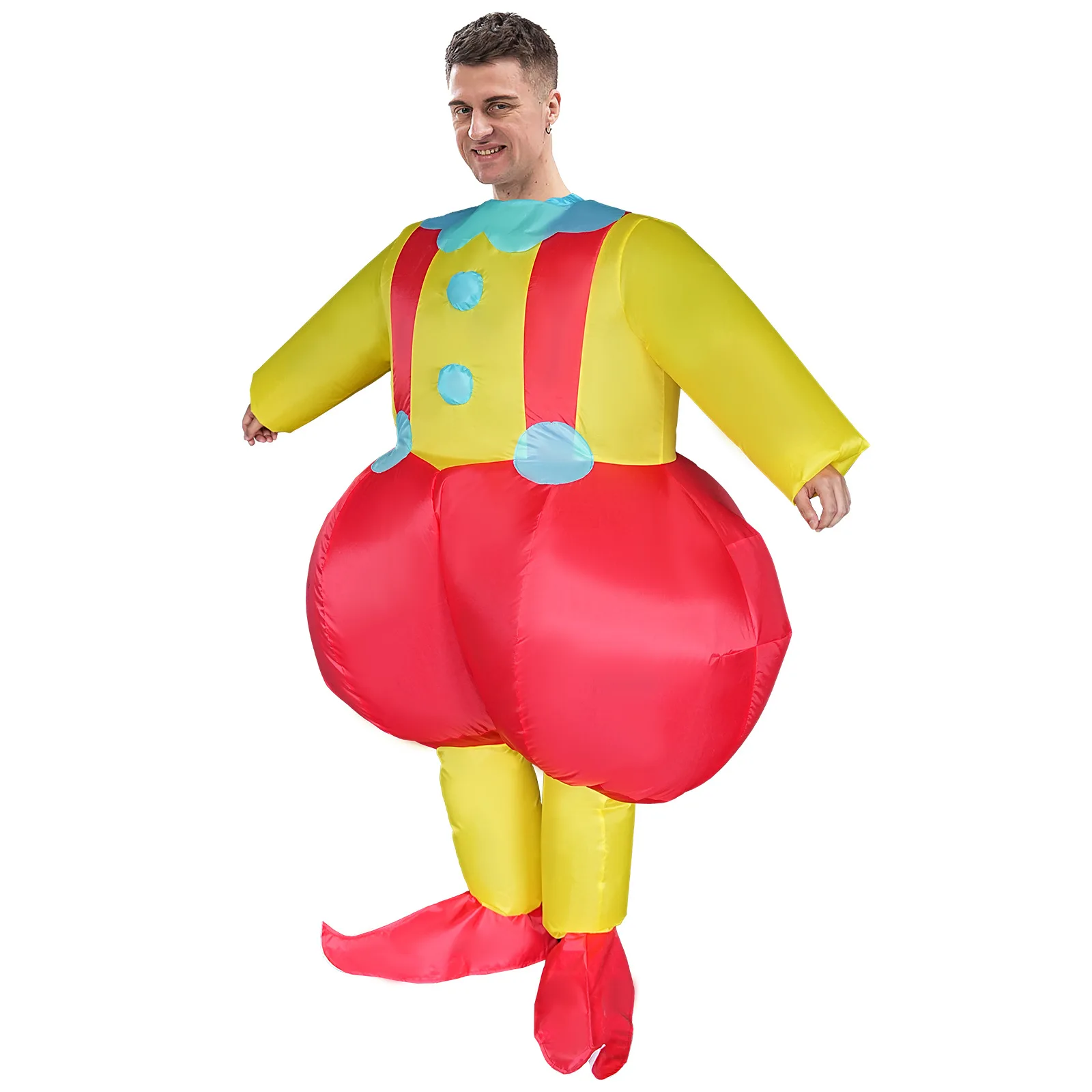 Big Bottom Clown Inflatable Costumes Blow Up Clothes Halloween Party Cosplay Costume Funny Performance Props