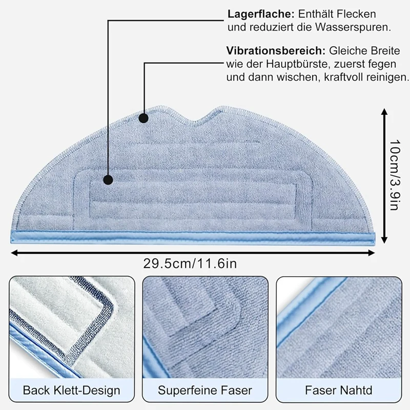 Reemplazo de bolsas de polvo para Robot aspirador Roborock, cepillo lateral principal, filtro HEPA, almohadilla para mopa, S7, Maxv Ultra, S7 Pro Ultra, S7 Max