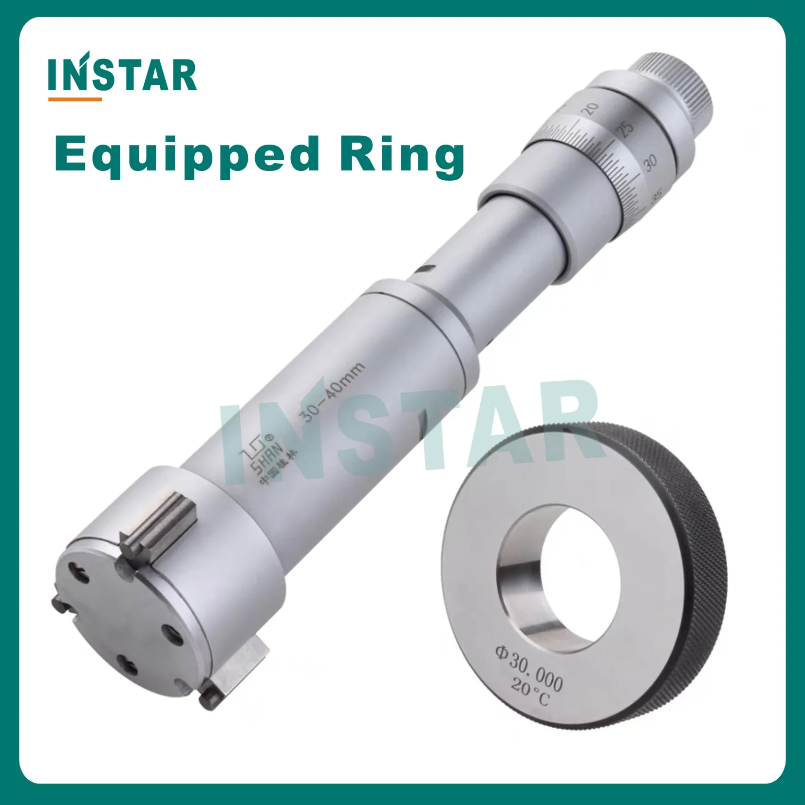 Shan 3 Point Internal Micrometer Digital 6-10mm x 0.001mm Industrial Quality 8-10mm 30-40mm 40-50mm Mechanical 0.005mm