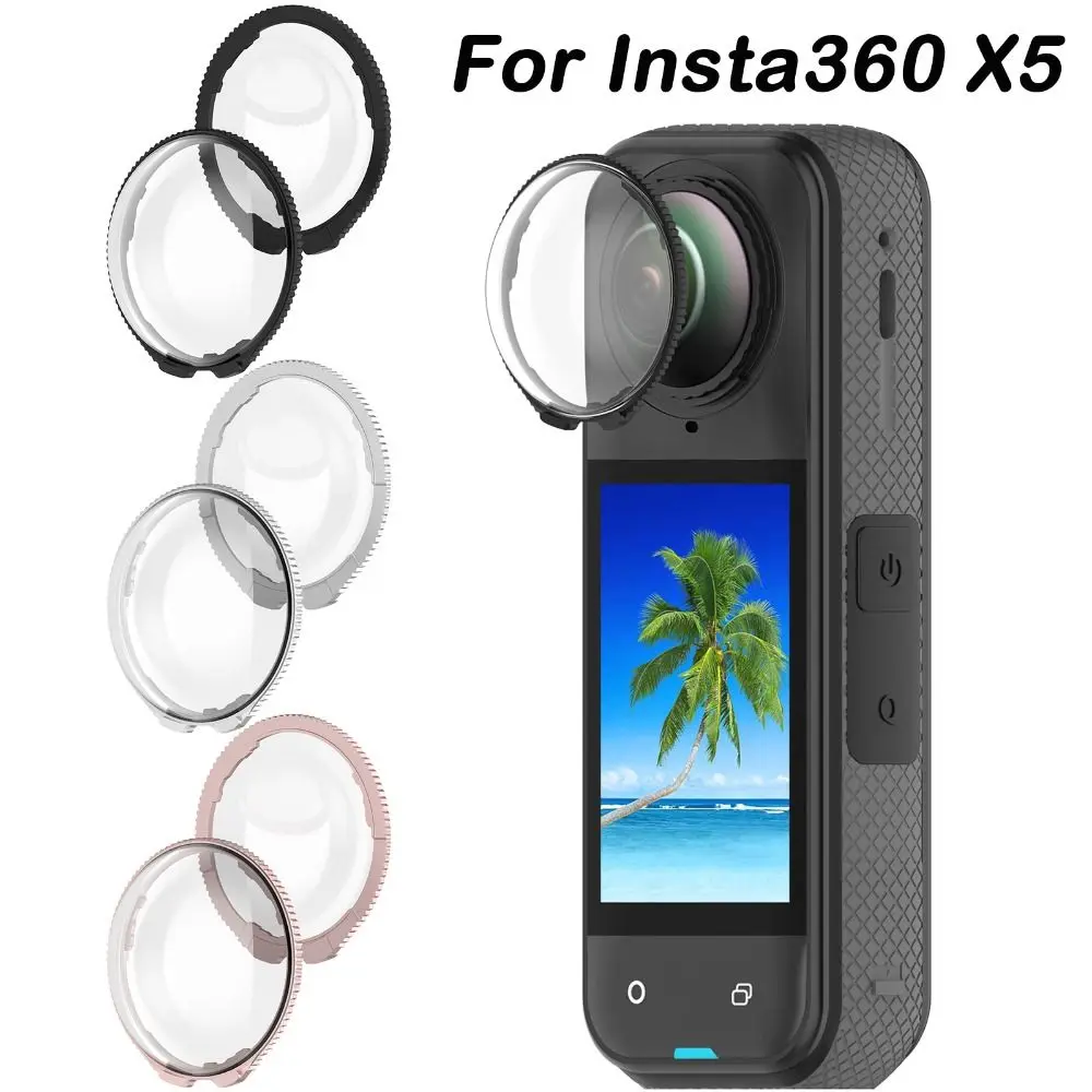 Optical Glass Lens Guard Removable Durable Lens Protector Anti-Scratch Protective Lens Cap for Insta360 X5