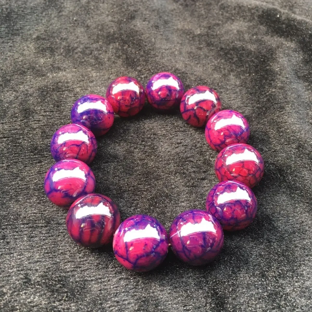 Genuine Goblin Bloodline Dragon Scale Jade Dragon Blood Jade Agate Bracelet Millennium Jade Bracelet