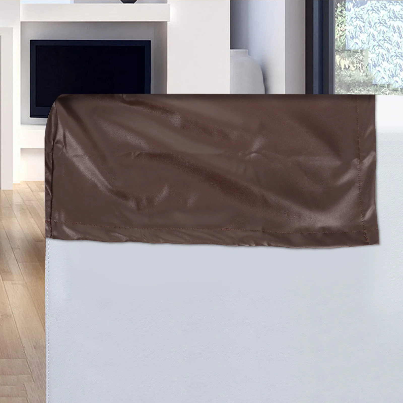 

2Pcs Sofa Armrest Covers Stretch Elastic PU Sofa Couch Armchair Protector Anti-Skid Stretchable Arm Covers