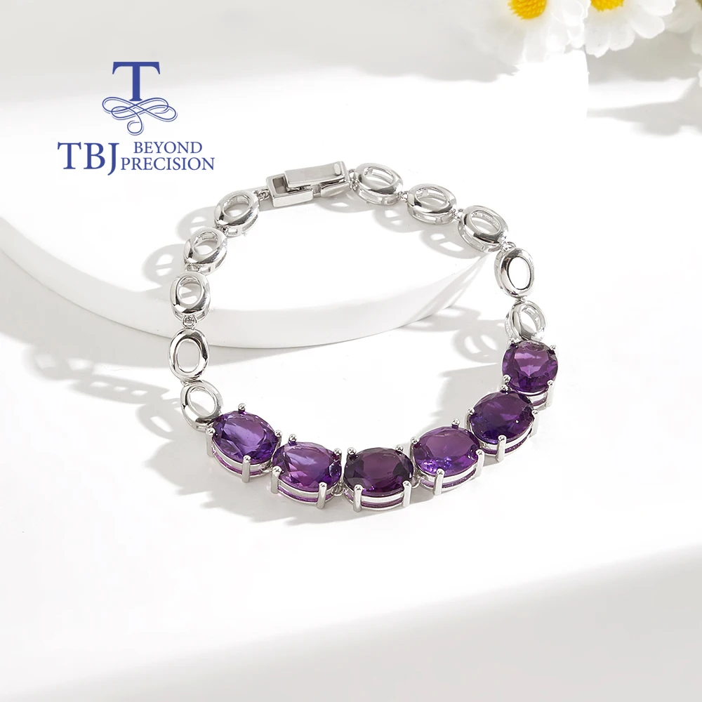 Gorgeous design of natural Africa Amethyst light luxury bracelet 925 sterling silver women's fine jewelry anniversary banquet