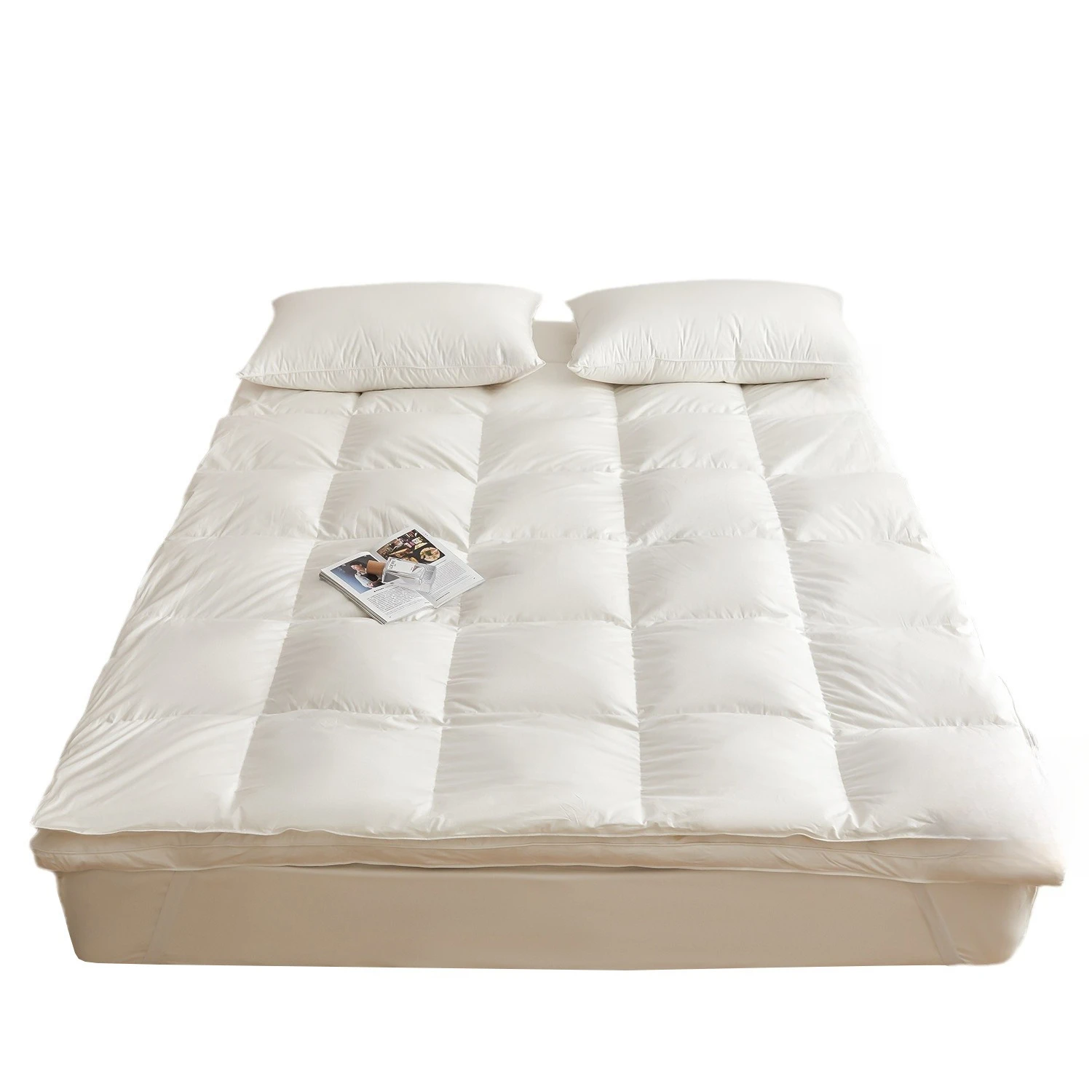 

Japanese style, double layer, thickened, goose down mattress quilt, hotel, soft mattress, mattress