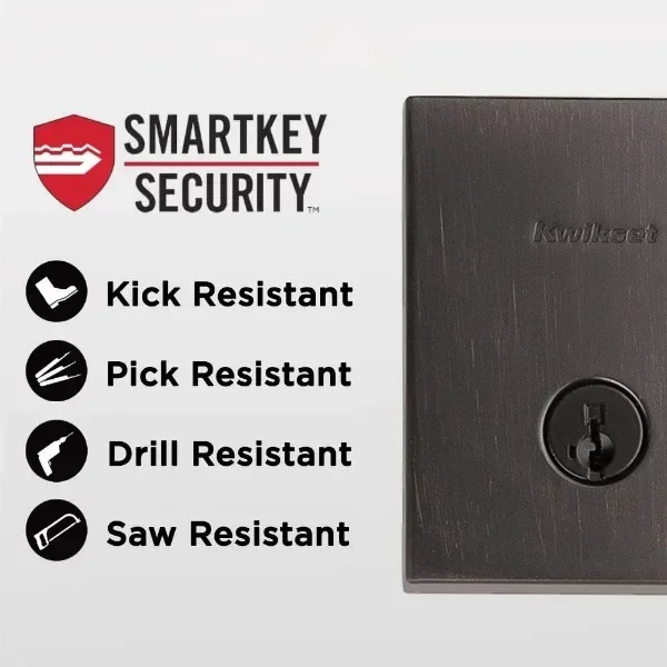 San Clemente Vordertürschlossgriff und Riegel-Set, Eingangsgriff-Set außen mit umkehrbarem Innenhebel