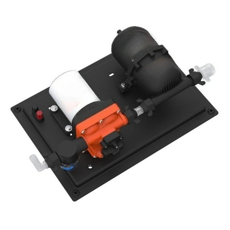 12V Silent 3.0GPM Diaphragm Water Pump With Pressure Tank Stable Flow RV Yacht Household Booster Assembly