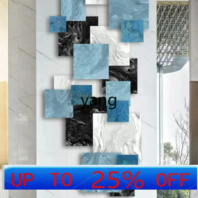 

LMM Villa Decorative Painting Three-Dimensional Combination Hand-Painted Texture Hanging Painting Modern Sofa Background