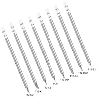 SEQURE Replacement Soldering Iron Tips For SI012 SI012 Pro Tips T12-B2/T12-BC2/T12-C4/T12-D24/T12-I/T12-ILS/T12-K/T12-KU