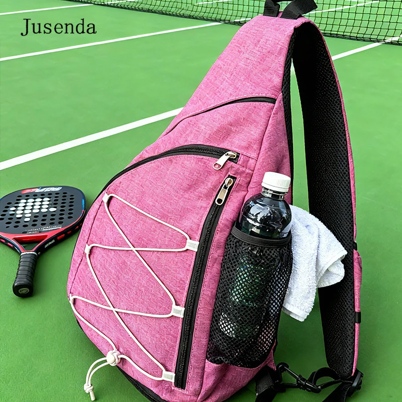 2025 New Padel Tennis Pickleball Backpack Women Adjustable Crossbody Lightweight Paddle Bag with Multiple Compartments
