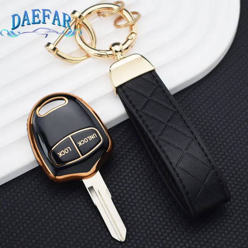 Car Remote Key Shell Case for Mitsubishi Pajero Sport Outlander Grandis ASX MIT11/MIT8 Uncut Blade 2/3 Buttons Key Bag Keychain