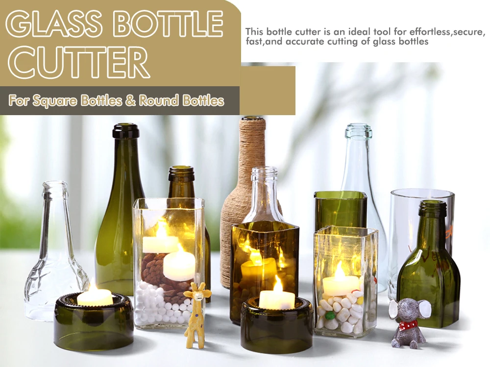 Universal Einstellbare DIY Glas Flasche Cutter Größen Metall Glas Flasche Cut Maschine Wein Flaschen Handwerk Dekorationen Schneiden Werkzeug – Detail 1