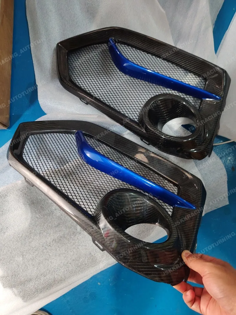 

For Honda Hatchback Civic FK7 Front Fog Light Cover Replacement Carbon Fiber car Bodykits