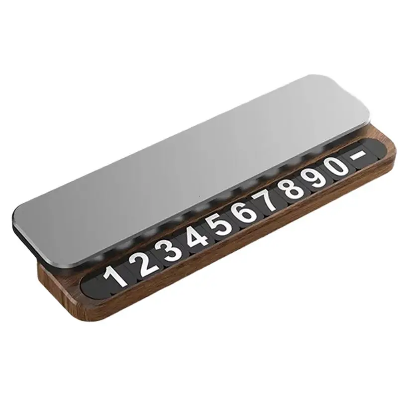 A30F-Universal Phone Number Card Car Temporary Parking Plate Car-Styling Auto Accessories