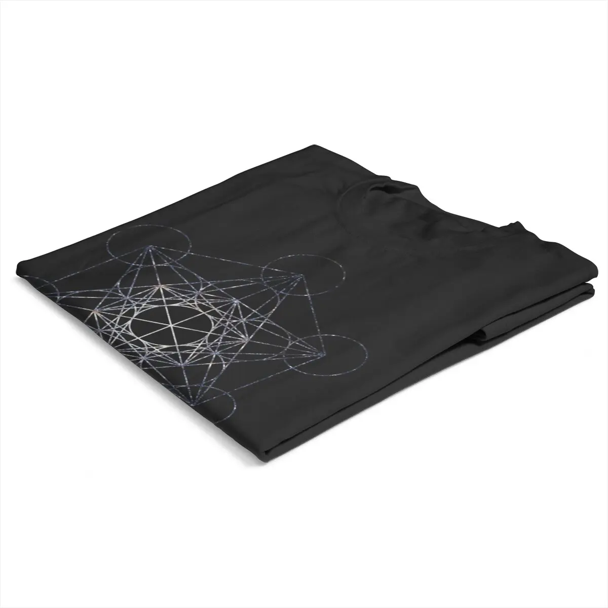 Metatron's Cube Star Cluster Sacred Geometry 100% Cotton vintage  plus size printed t-shirt for men clothing image 4