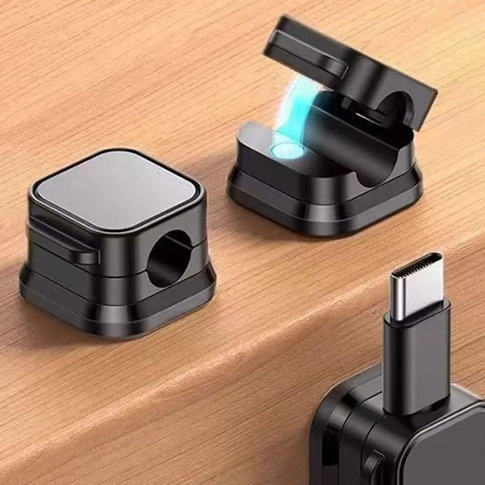 Cord Holder 6 Piece Charger Wire Clips Magnetic Cable Clips For Desk Home Office Car Nightstand Phone Computer Bedside Table