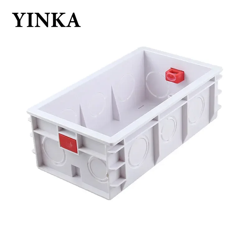 YINKA PC Installation Box Back Box Universal White Assemblable Waterproof Box 144x83mm