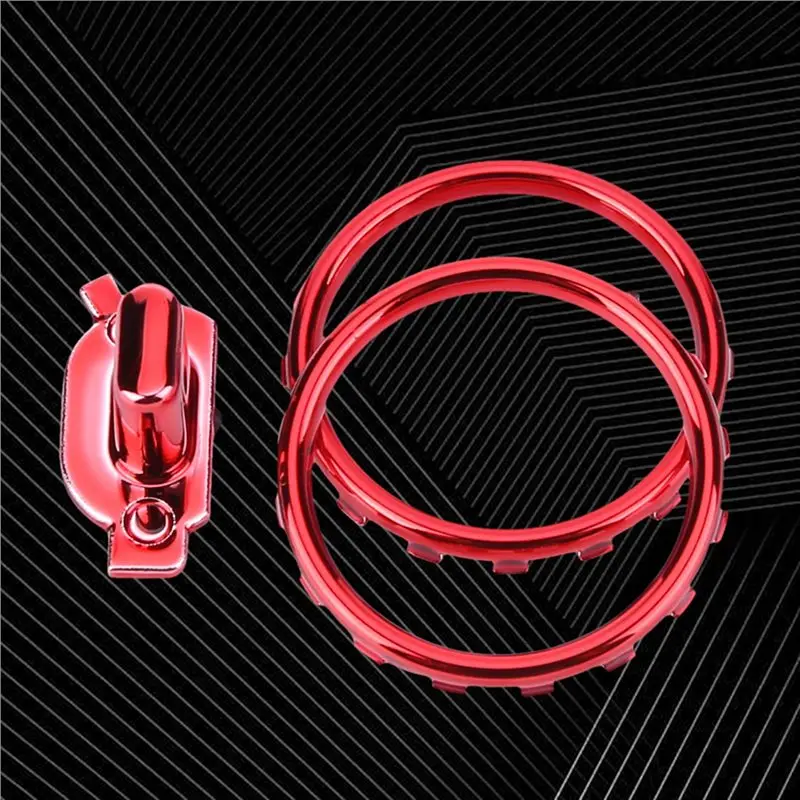 B31B Accent Rings Accessories for One for Elite Series 2 Controller, Matte Chrome Plated, Red