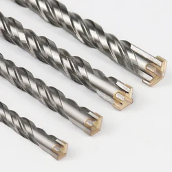 110-500mm Concrete SDS Plus Drill Bit Cross Tips 4 Cutters Wall Brick Block Electric Hammer Masonry Drilling Bits