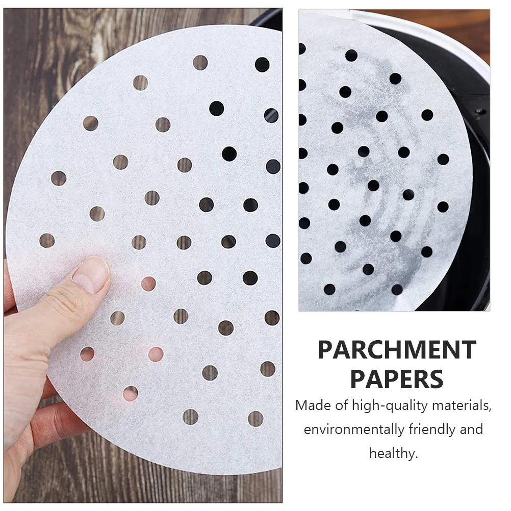 

200 шт., антипригарный коврик для выпечки, подушечки для фритюрницы, термостойкие принадлежности для жарки, пергаментная бумага, подушечки для фритюрницы, бумага