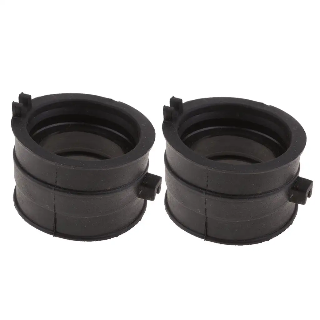 Rubber Carburetor Intake Manifold Boots Black Connector Adaptor for Honda Shadow VT600 750 Steed400 Motorcycle Parts