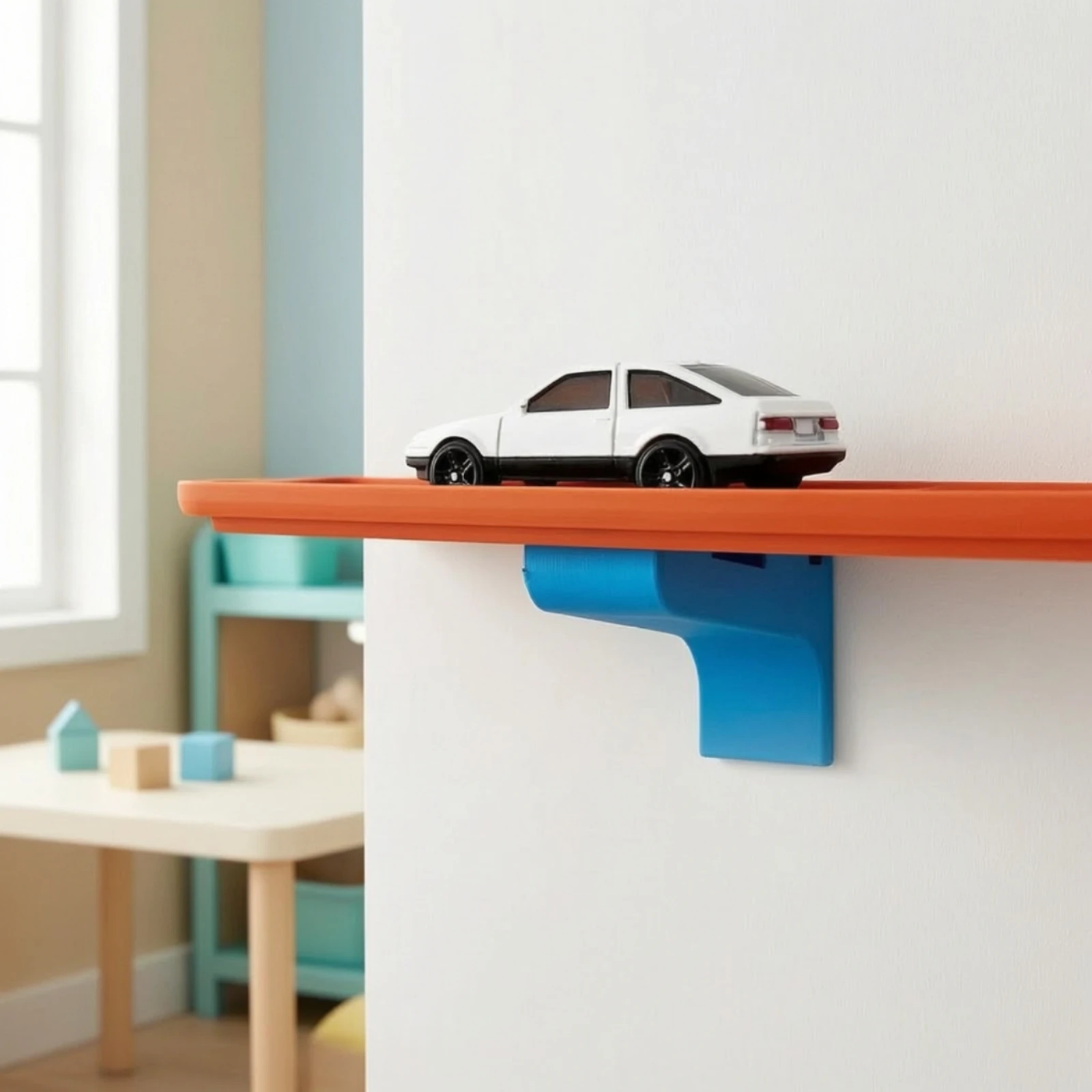 10 Pieces Wall-Mounted Track Support Bracket Space-Saving Track Mounting Bracket with Recessed Slot Compact Lightweight