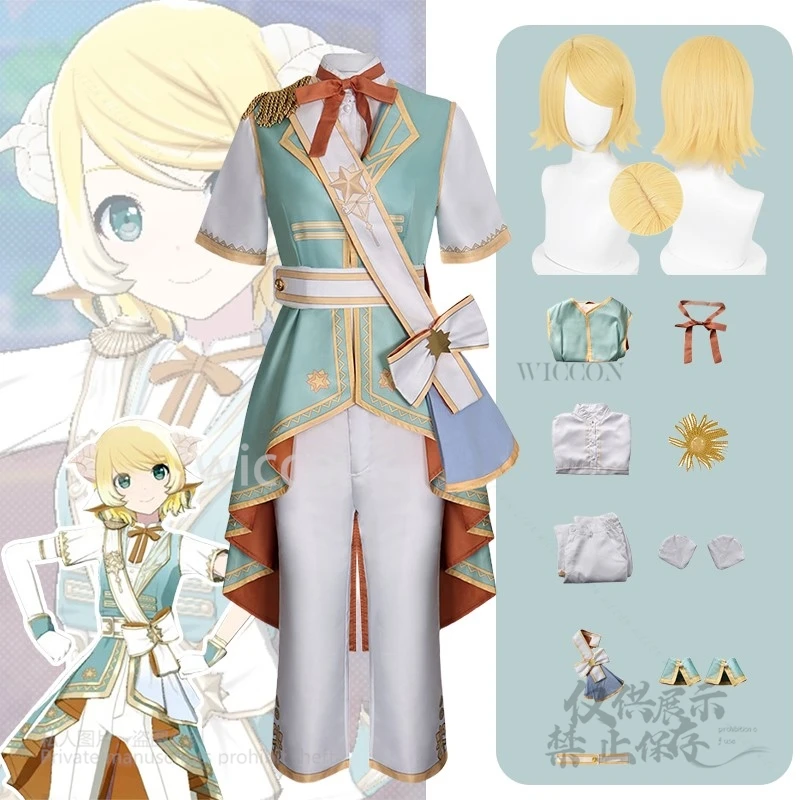 

Anime Game Project Cosplay Sekai Rin Cosplay Costume PJSk Suit Full Set Colorful Stage Male Outfits Female Wig Party Customized