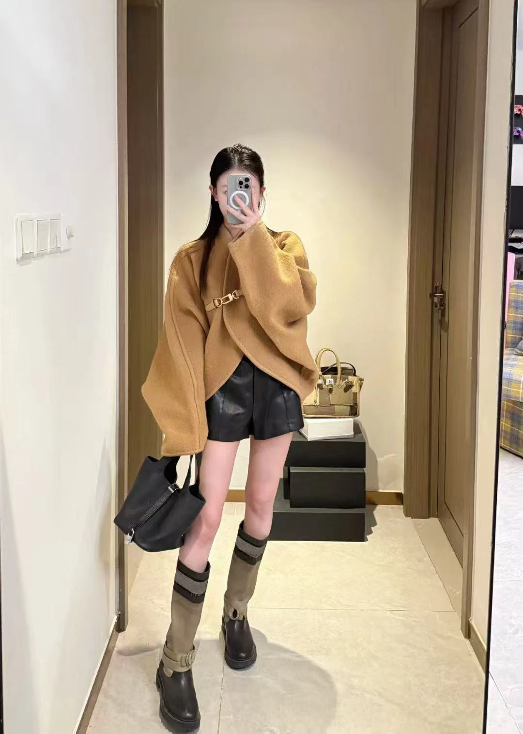 

Casual Korean V-neck Knitted Cardigan For Women's Spring New Lazy And Sweet Top Jacket Office Lady Sweater