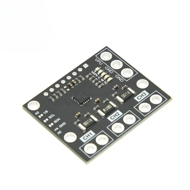 1pcs I2C SMBUS INA3221 Triple-Channel Shunt Current Power Supply Voltage Monitor Sensor Board Module Replace INA219 With Pins