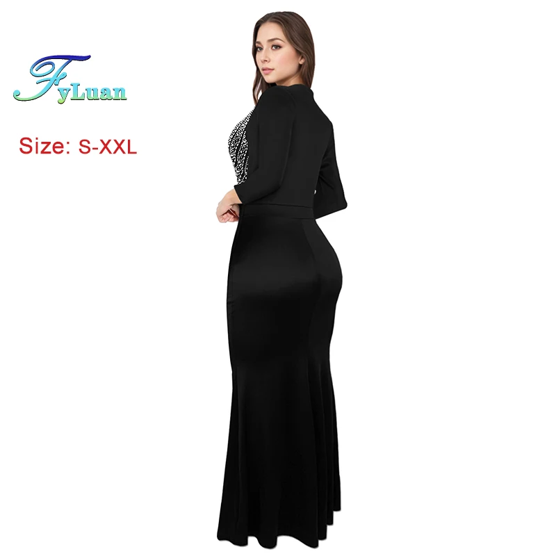 Robe longue portefeuille à la taille pour femmes, couleur unie, slim, décolleté en V profond, décoration pour dames, vêtements de dîner, offre spéciale