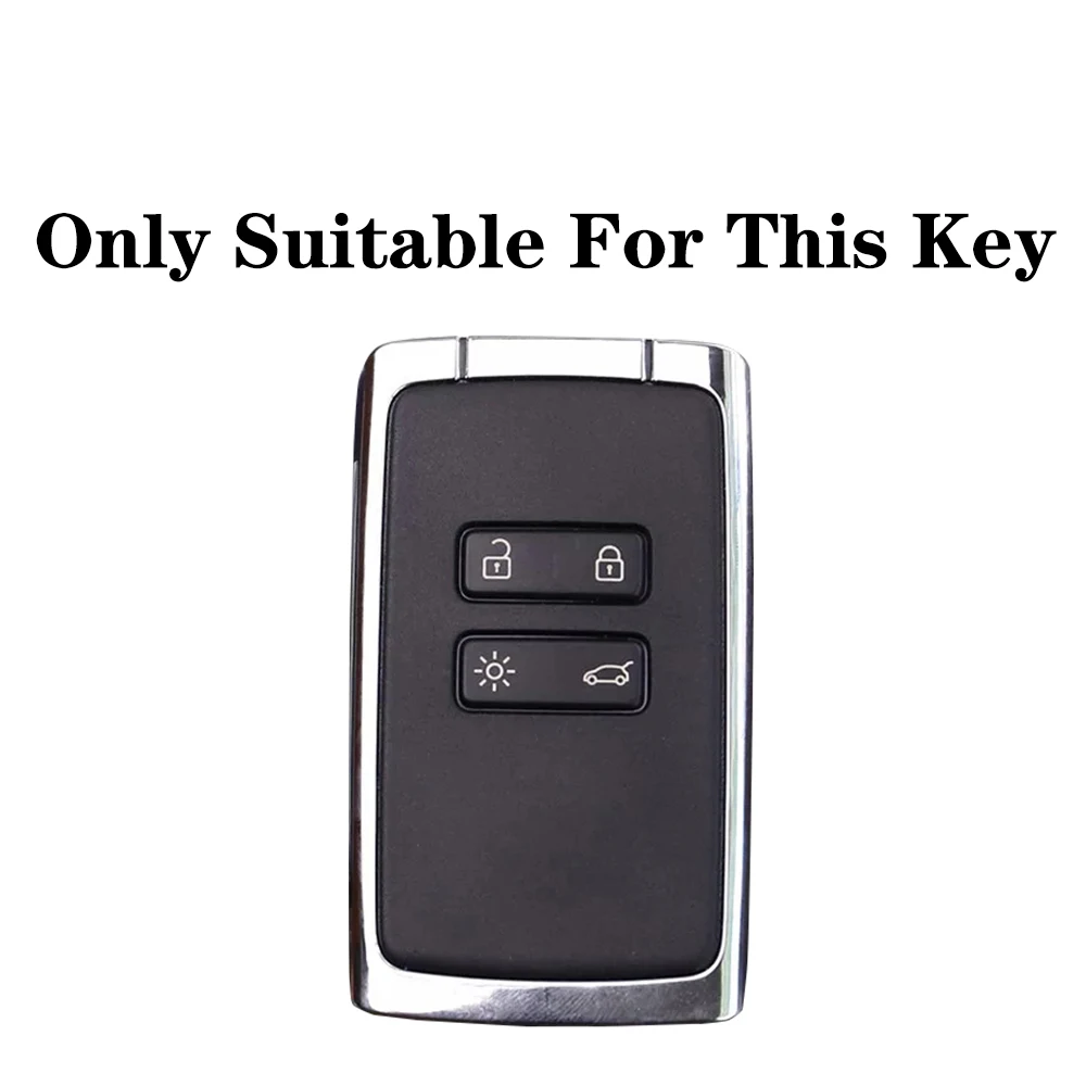 نمط جديد سيليكون بطاقة السيارة مفتاح القضية غطاء فوب لرينو اسبيس 5 كادجار كوليوس كابتور ميجان 4 تاليسمان أركانا داسيا سانديرو #2