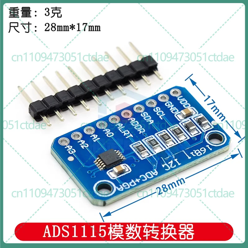 5-25pcs for ADS1115 Ultra-Small 16-Bit Precision ADC Module 4-Channel
