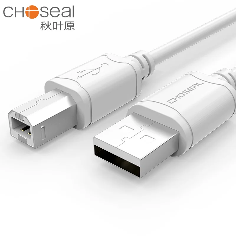Câble d'imprimante USB 2.0 CHOSEAL, mâle A vers mâle B, haute vitesse 480 Mbps, cordon de scanner pour HP Canon Epson Lexmark Dell Brother