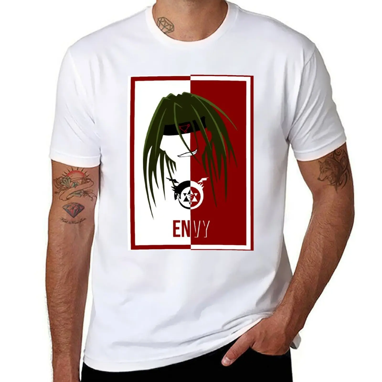 Camiseta Envy Homunculus Fullmetal Person Alchemist Brotherhood Homunculi, camisetas de algodón para hombre, Camiseta de algodón