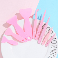 Scrapbook Sticker Hand Account Tools Plastic Tweezers Scraper Multi-function Tool DIY Creative Making Tweezers Scraper Supplies