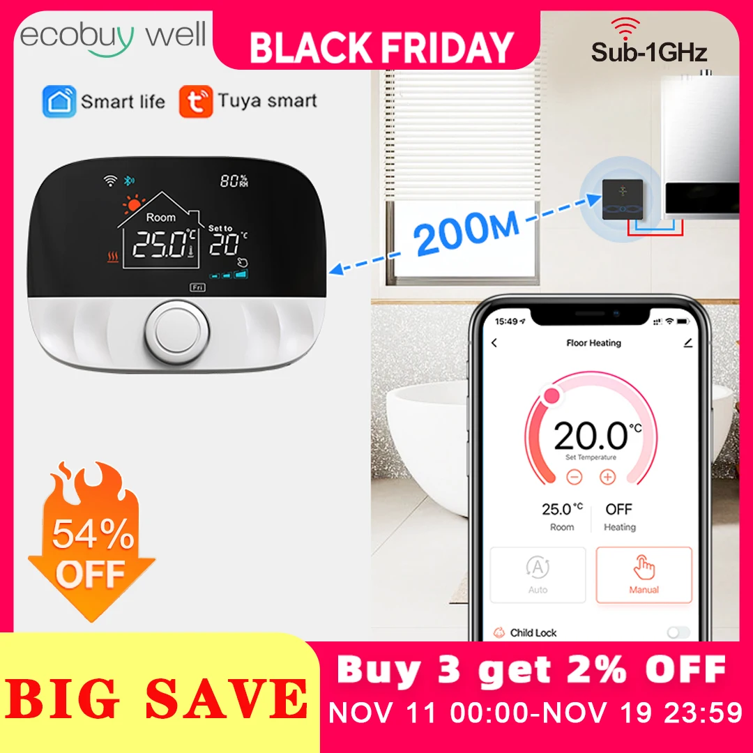 

Tuya Smart Home Wifi Heating Thermostat Wireless Tuya Thermostat For Gas Boiler Smart Life Temperature Controller Alexa Google