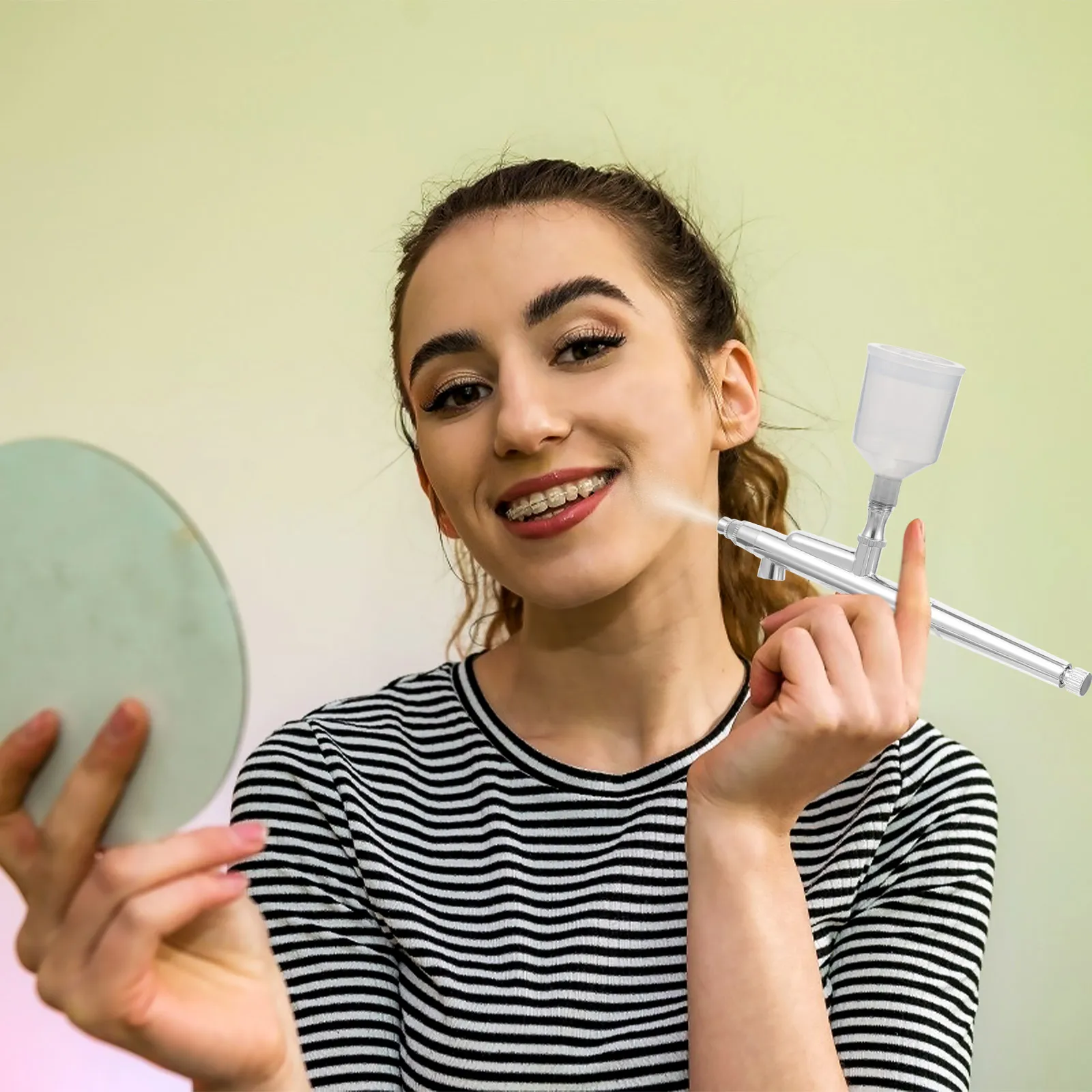 2Pcs Facial Mist Sprayer Bottles Nano Humidifier Lightweight Handheld Fast Hydrating Moisturizing Face