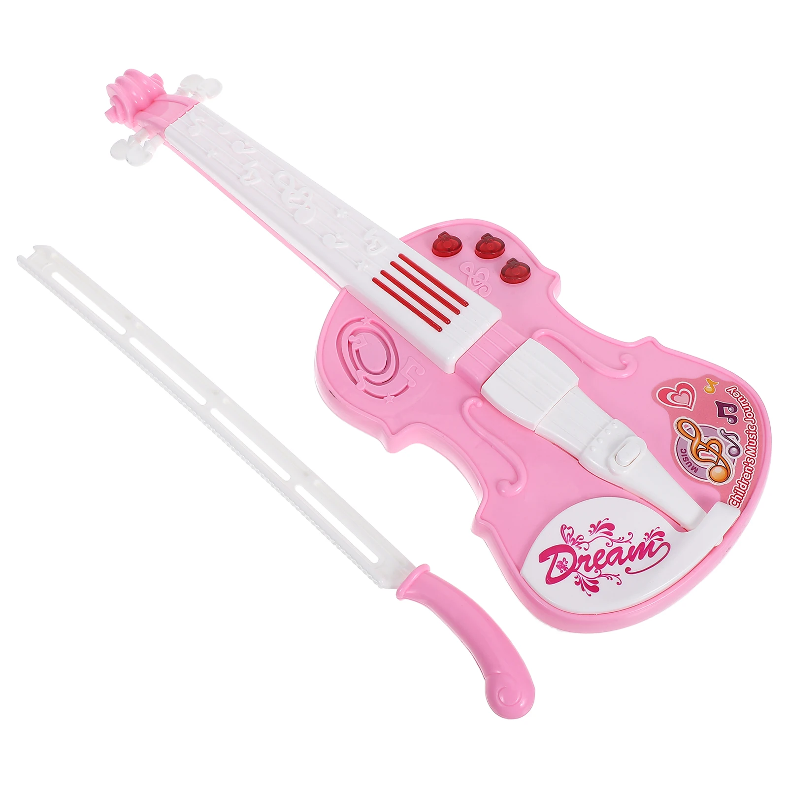 

Violin Children's Electronic Kids' Musical Instruments for Toddlers Baby Miniature Beginner Pink