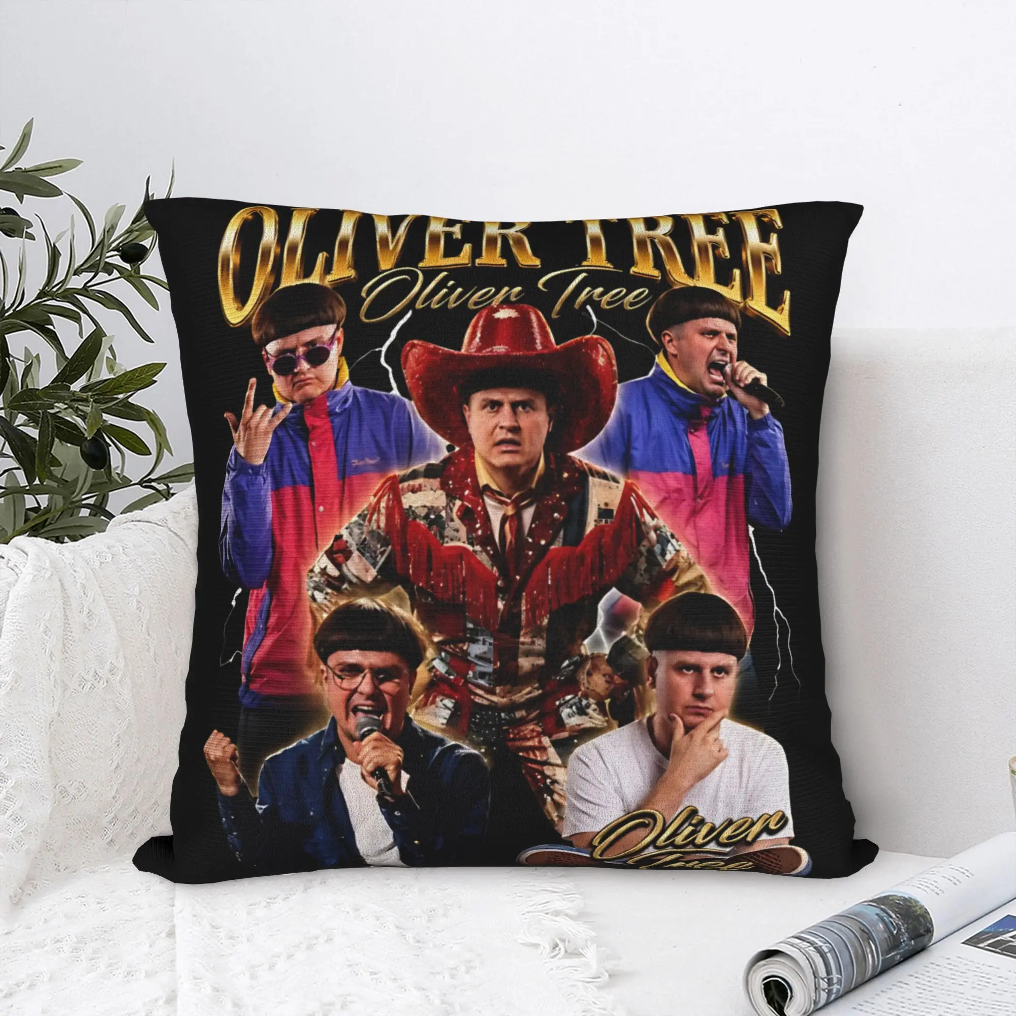 Oliver Tree Rest In Peace 1993 to 2026 Memorial Pillowcase Cushion Cover Decorative Throw Pillow Case Cover Home Square 45X45cm