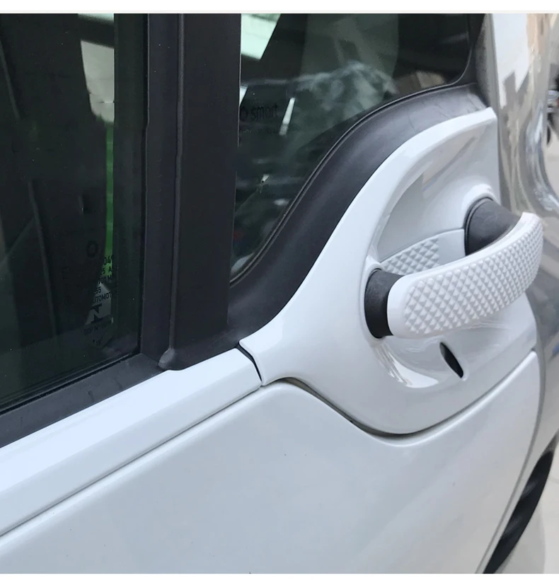 Car Exterior Decoration Modified White Decorative Shell Rearview Mirror Protection Paste For Smart 453 Fortwo Styling