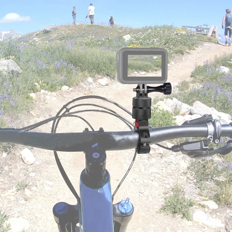 Verstärkte Fahrradlenkerhalterung 1/4 Schraube für GoPro 13 12 Insta360 X5 X4 DJI OSMO 360 Kamera Handy Motorradhalter – Detail 10