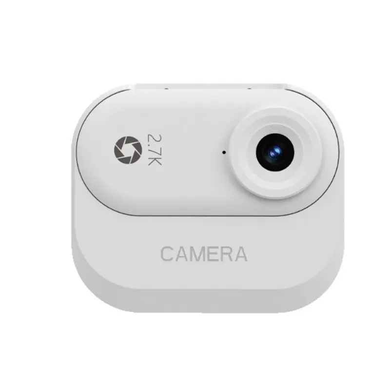 

N82R 2,7K 1,47-дюймовая камера с магнитной зарядкой для большого пальца, HD-видеокамера для домашних животных, повседневный рекордер, спортивная камера на открытом воздухе, белая