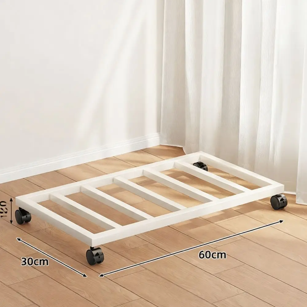 Floor Mobile Storage Shelf Rolling Metal Plant Stand With Wheels Indoor Garden Flower Pot Display Rack Tray Holder