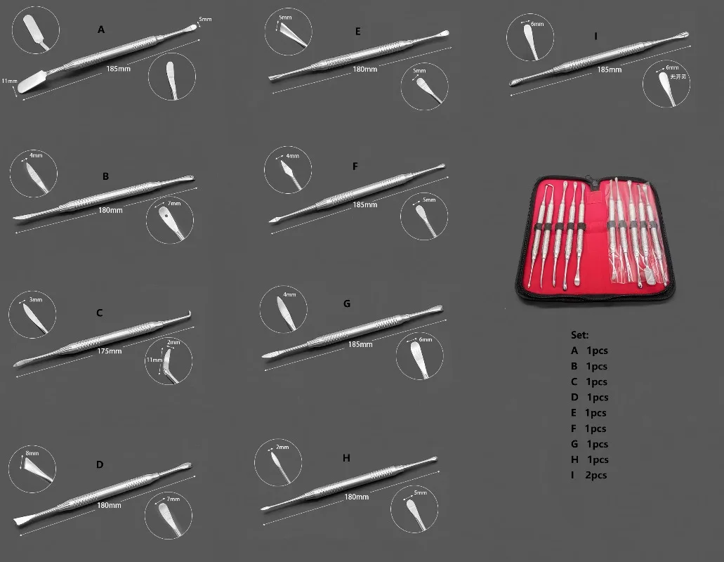Lab Stainless Steel Instrument Tool Freer Molt Tool Lab Periosteal Elevator Tool.