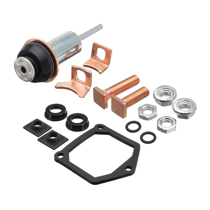 P5ED Starter Solenoid Repair Rebuild set 228000‑6660 Starter Rebuild set Plunger Spring Contact Set Easy Assemble for Vehicle