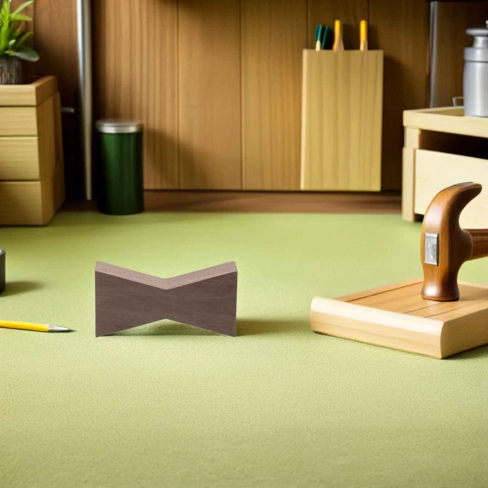 Woodworking Bow Tie Inlay Solid Wood Coffee Color Butterfly Inlay Furniture Repair Wood Crack Plug Table Crack Repair