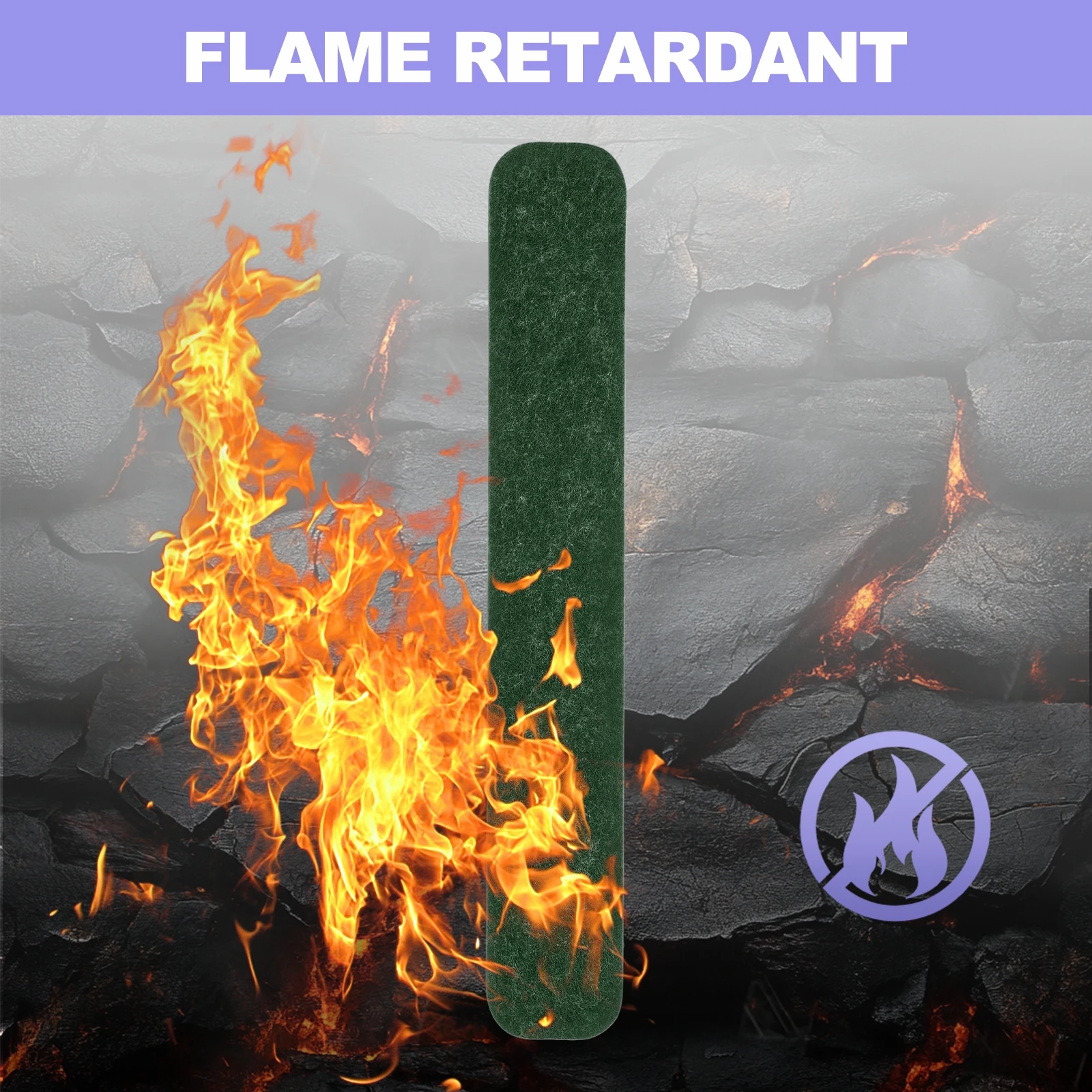 12 قطعة لوحات صوتية مستطيلة 33x5.1 سنتيمتر B1 لوحات رغوة عازلة للصوت مقاومة للحريق مع 15 قطعة دبابيس ضغط لتزيين جدران المكتب المنزلي