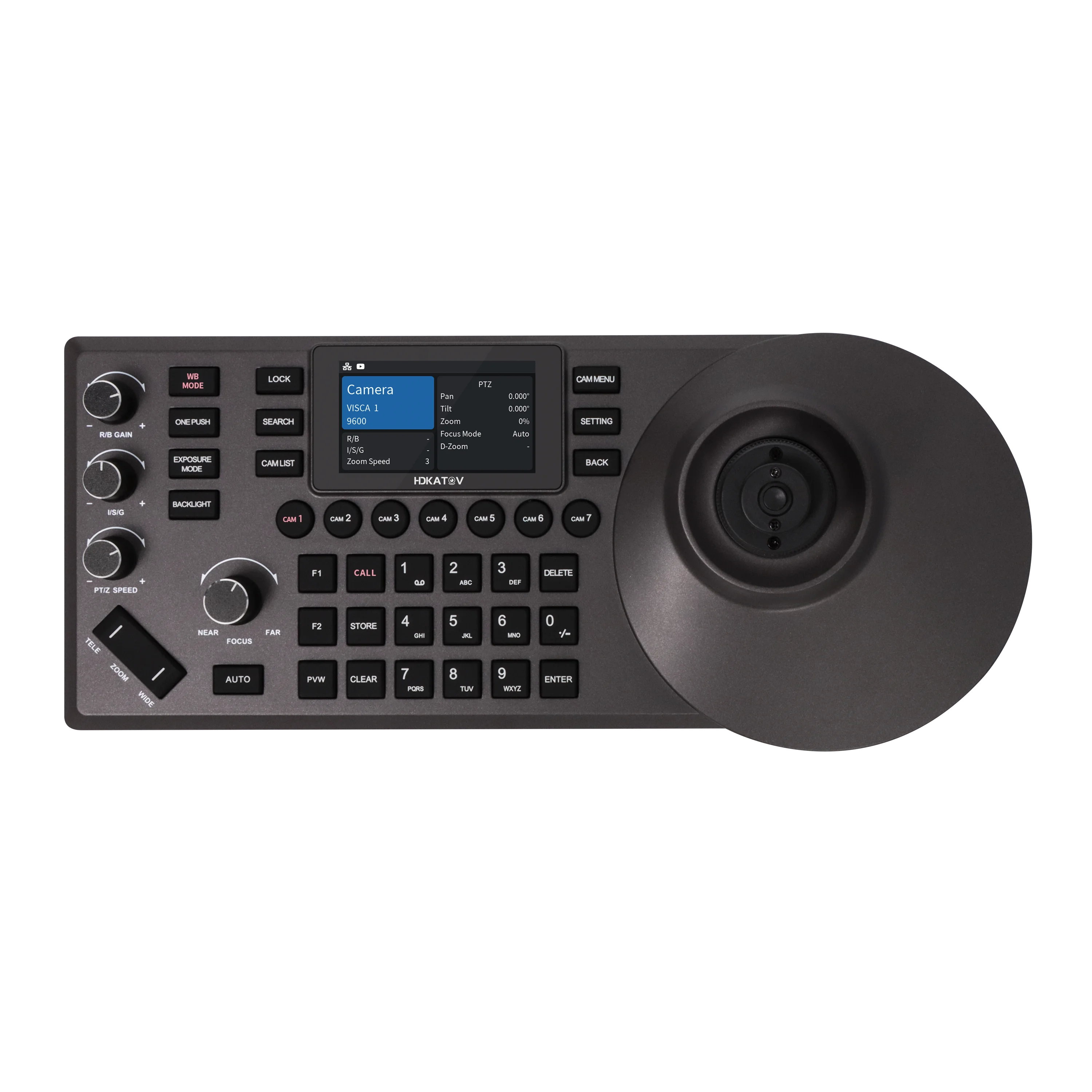 

JJTS KC20 multifunctional ptz contorller Supports VISCA, VISCA Over IP, VISCA TCP, PELCO P/D, Onvif, and NDI