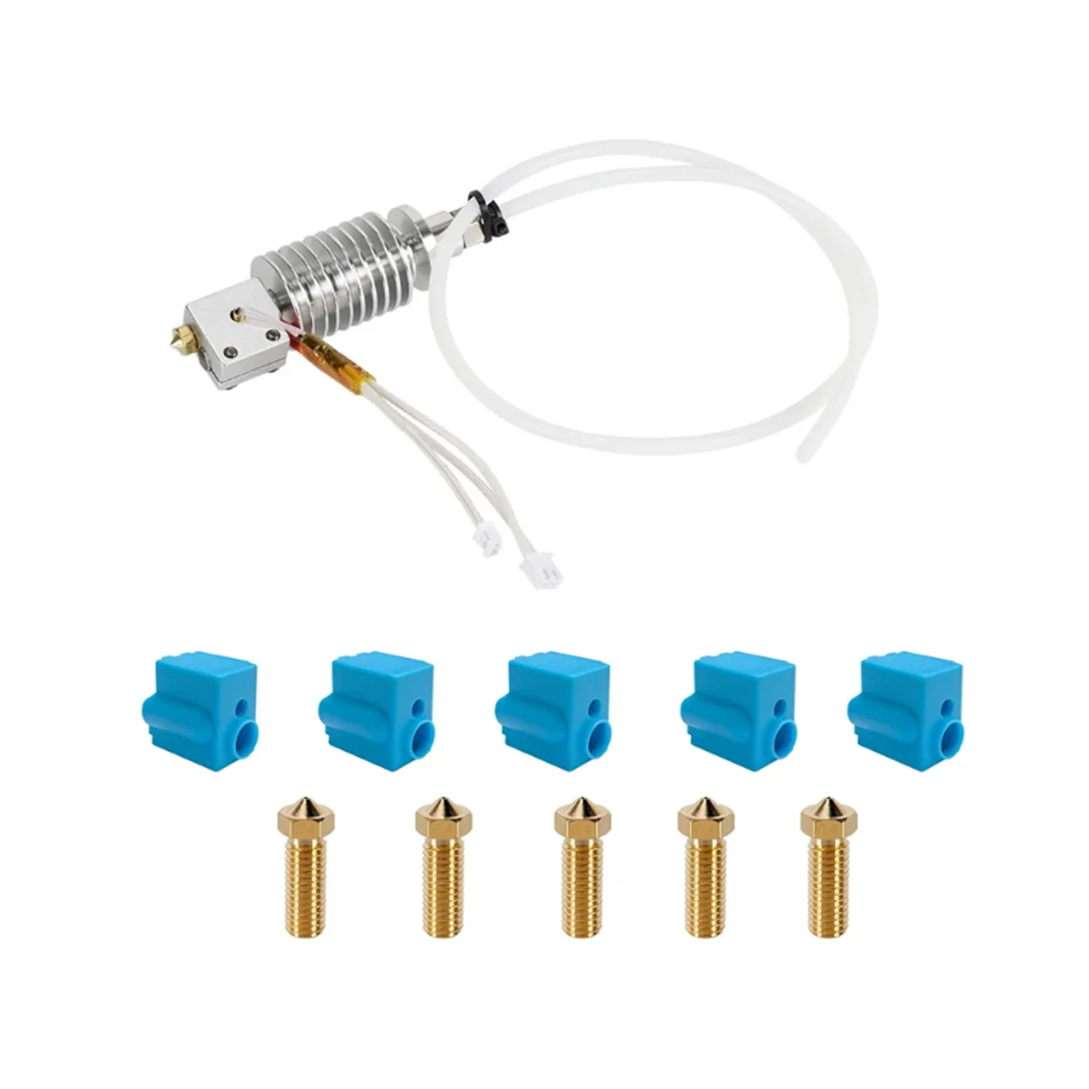 

Набор Hotend для 3D-принтера Vyper, комплект Hotend в сборе с 5 силиконовыми носками и насадками для 3D-принтера Vyper s